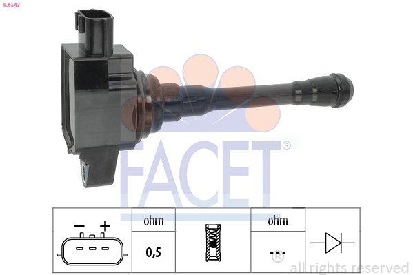 Bobina d'accensione FACET 9.6543