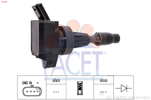 Bobina d'accensione FACET 9.6546