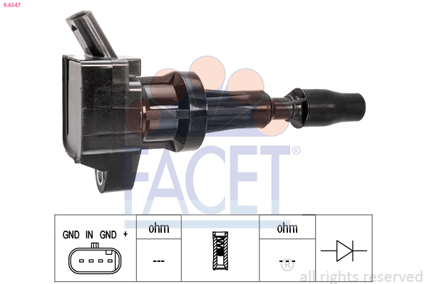 Bobina d'accensione FACET 9.6547