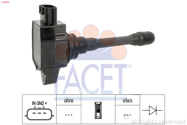 Bobina d'accensione FACET 9.6550