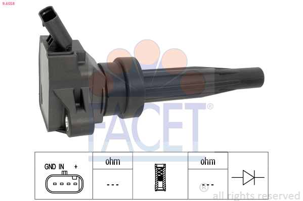Bobina d'accensione FACET 9.6558