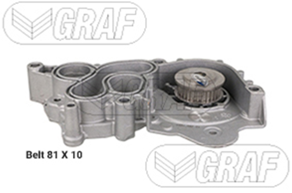 Pompa acqua e kit cinghie dentate GRAF PA1267A