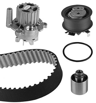 Kit cinghia distribuzione con pompa acqua