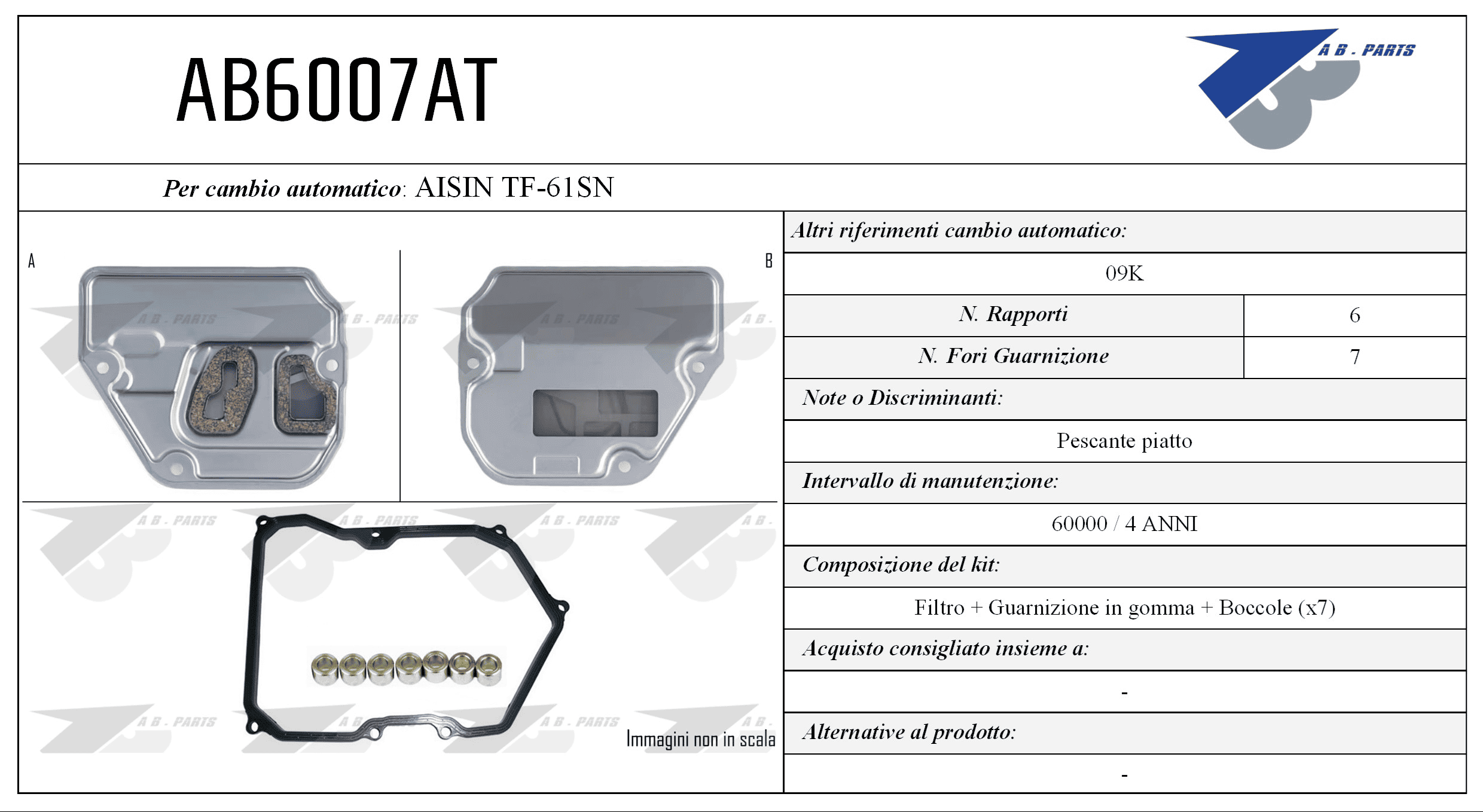 Kit Filtro CAMBIO AUTOMATICO MULTIVAN 03>