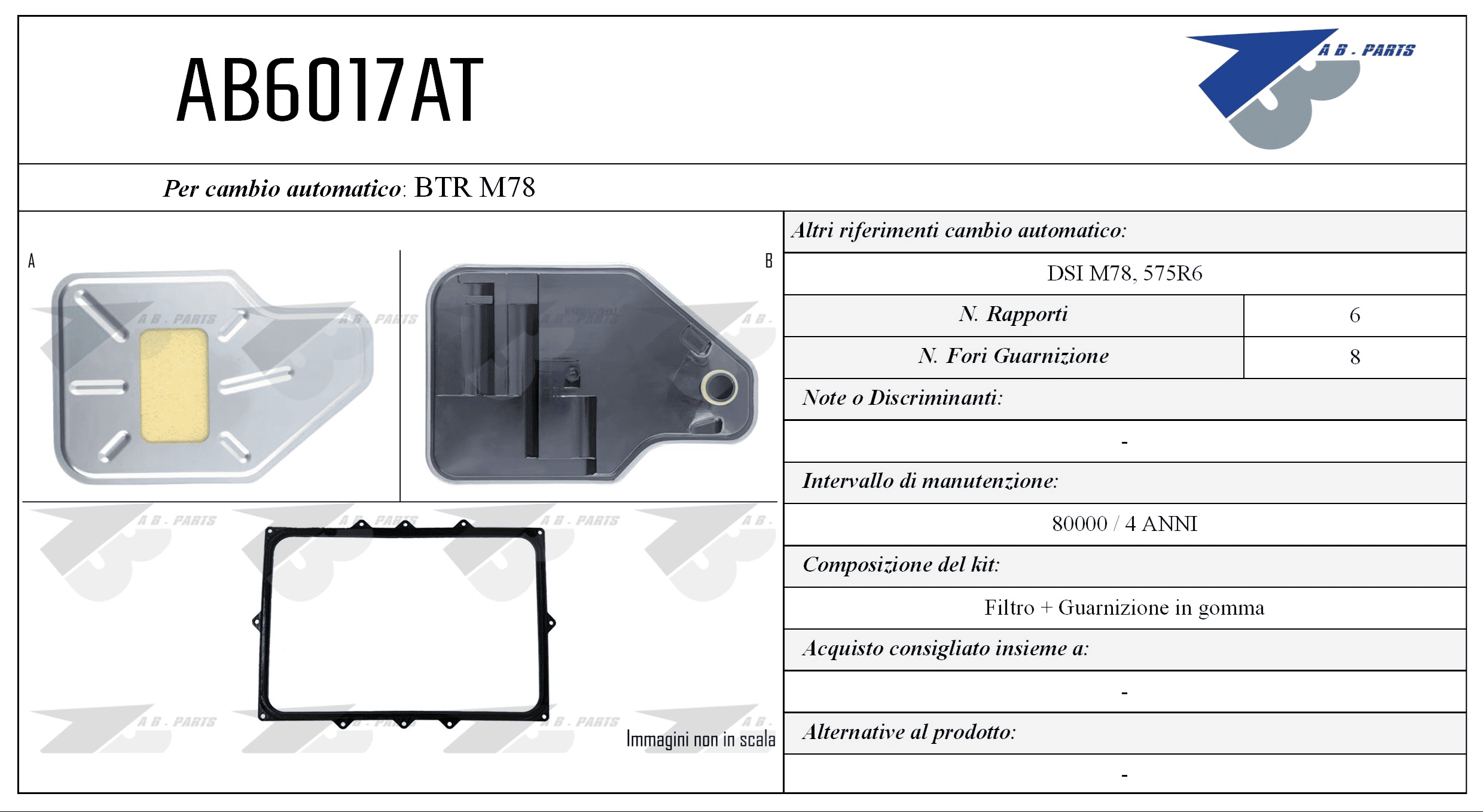 Kit Filtro CAMBIO AUTOMATICO REXTON Xdi 12>