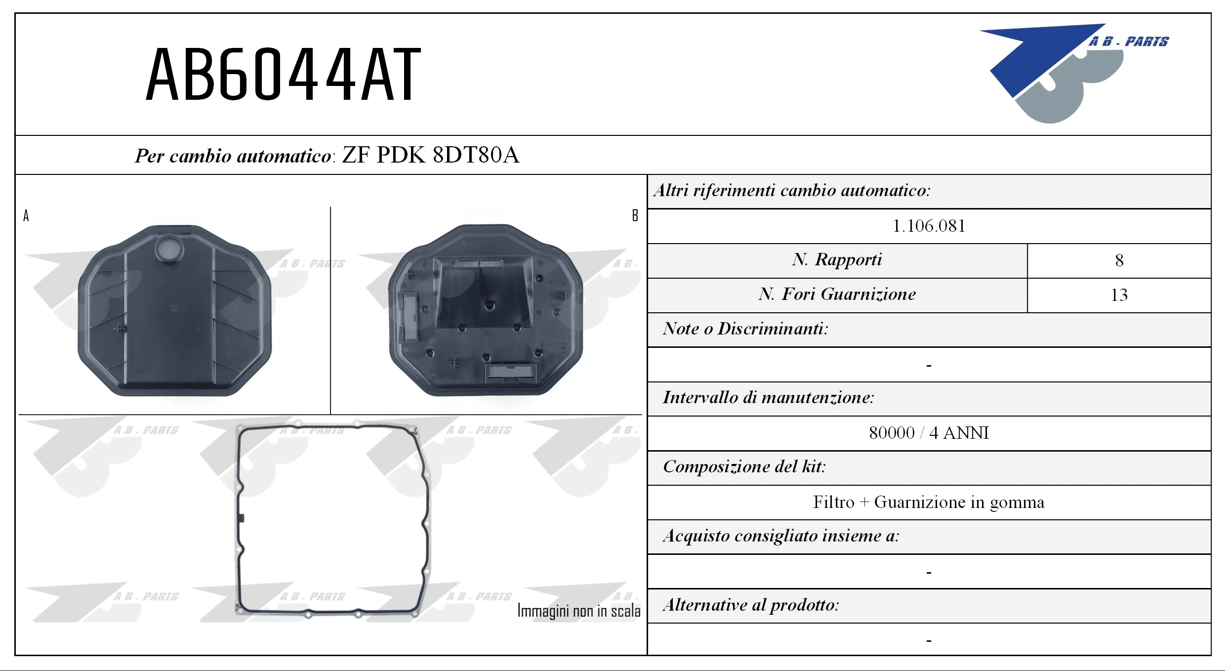 Kit Filtro CAMBIO AUTOMATICO PANAMERA 16>