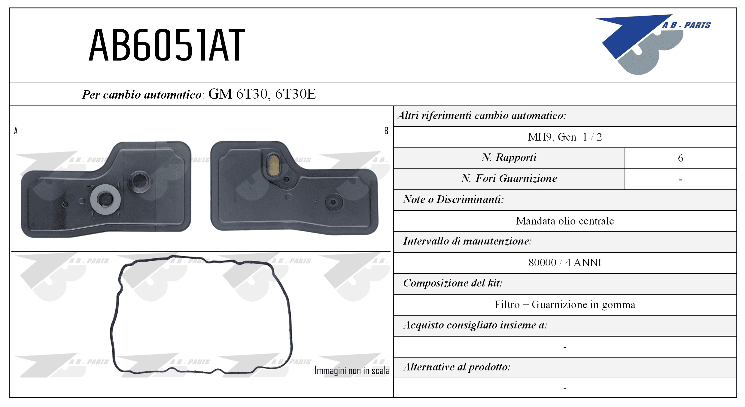 Kit Filtro CAMBIO AUTOMATICO AVEO 1.4 11>