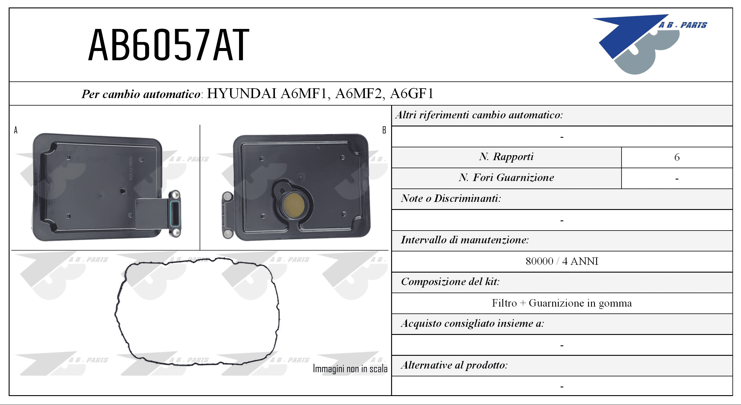 Kit Filtro CAMBIO AUTOMATICO i30 1.6 12>