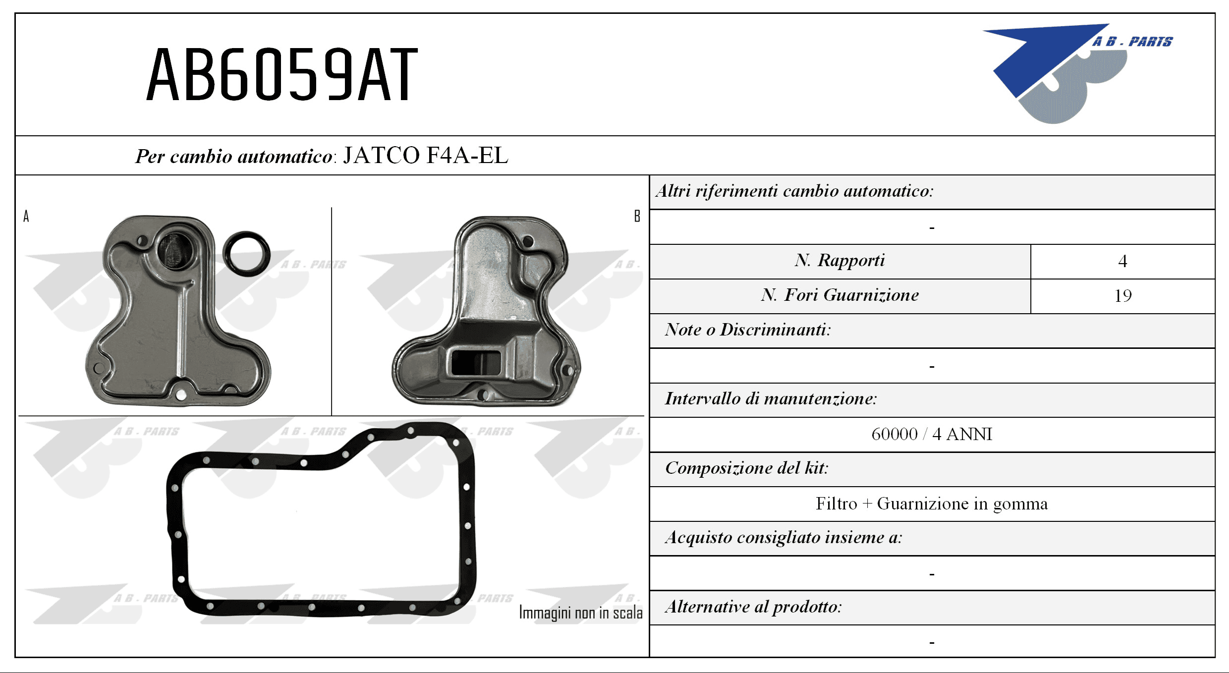 Kit Filtro CAMBIO AUTOMATICO Mazda 323 01>