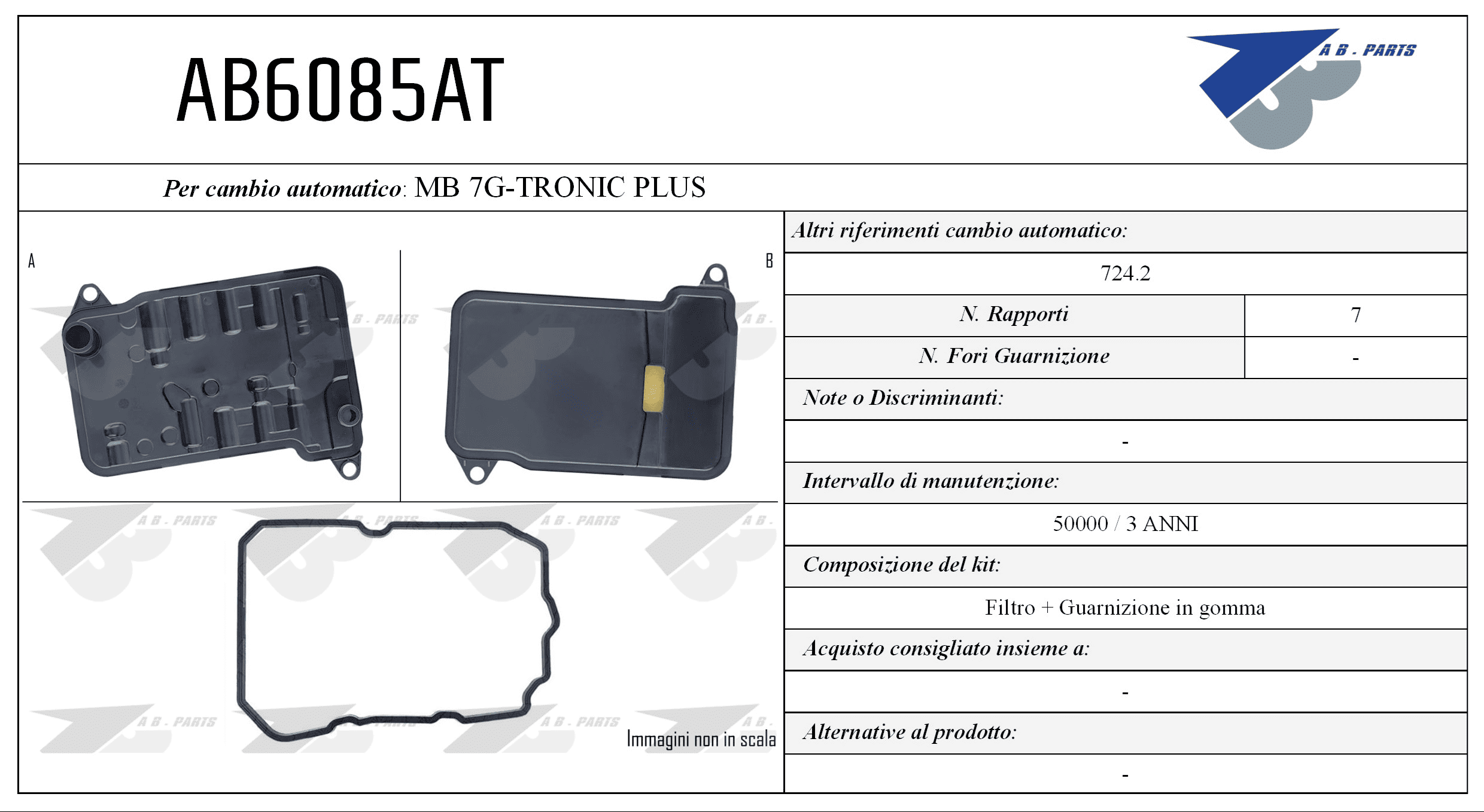Kit Filtro CAMBIO AUTOMATICO MCD C W205 14>