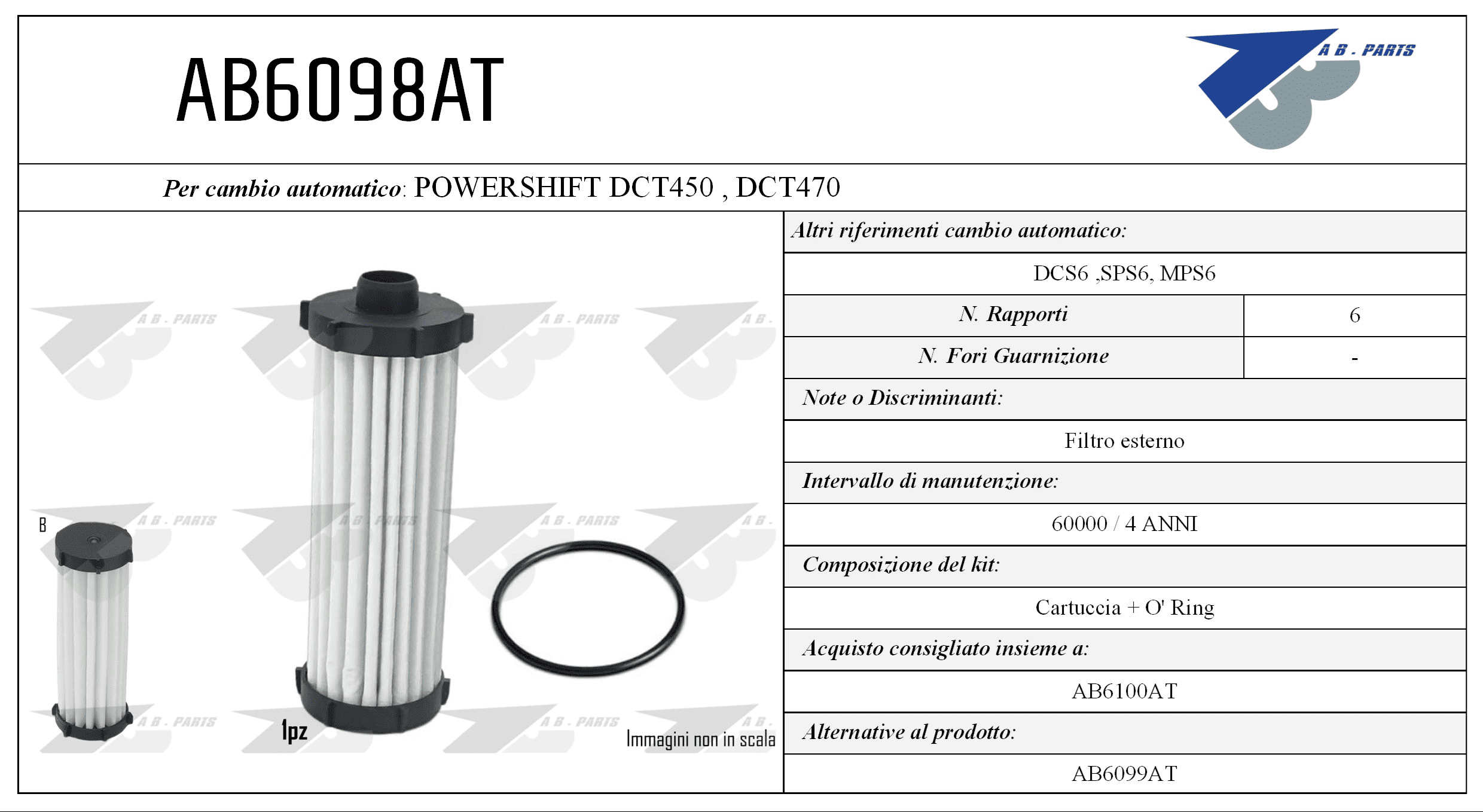 Kit Filtro CAMBIO AUTOMATICO C-MAX 1.6 07>