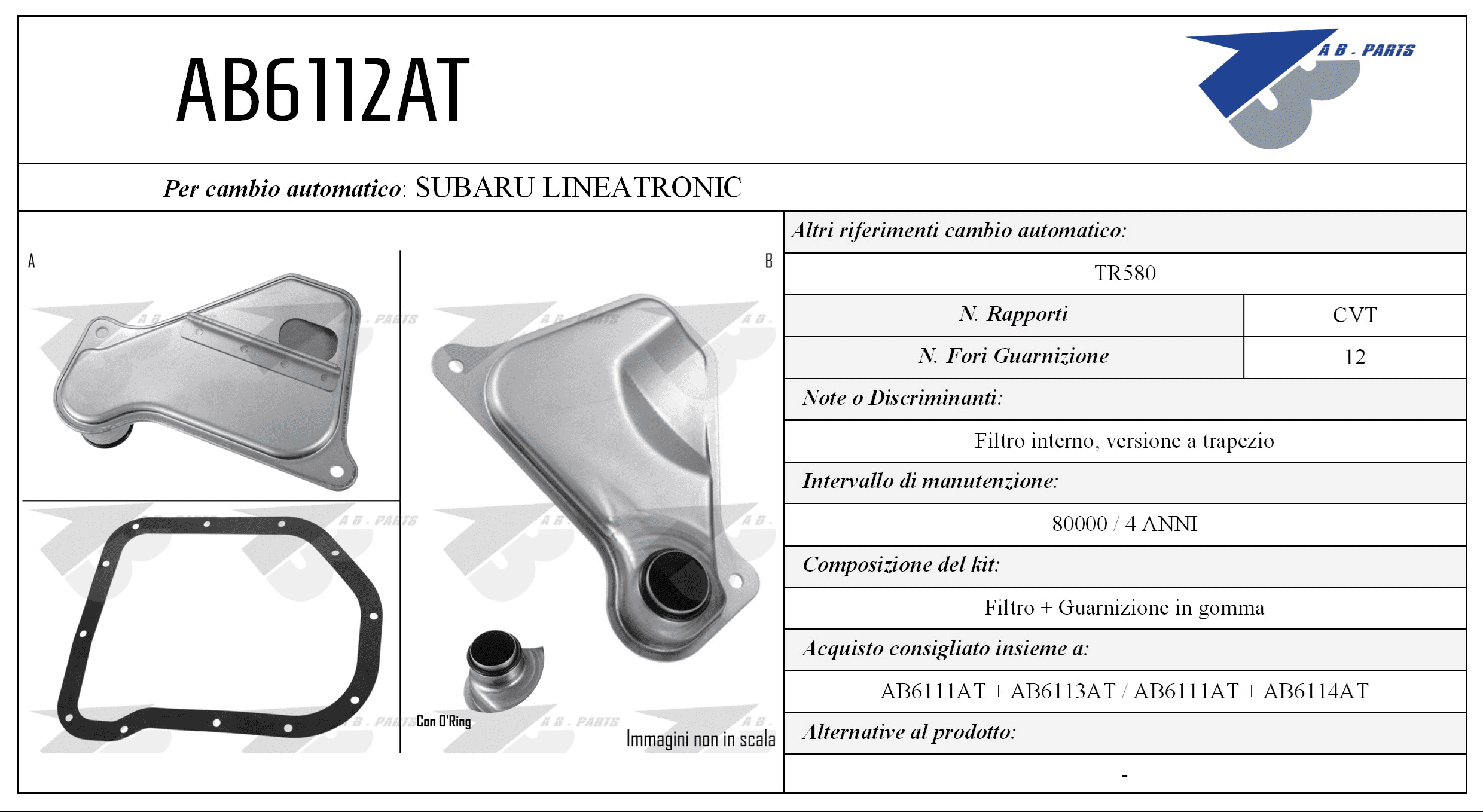 FILTRO CAMBIO AUTOMATICO OUTBACK 2.5 15>