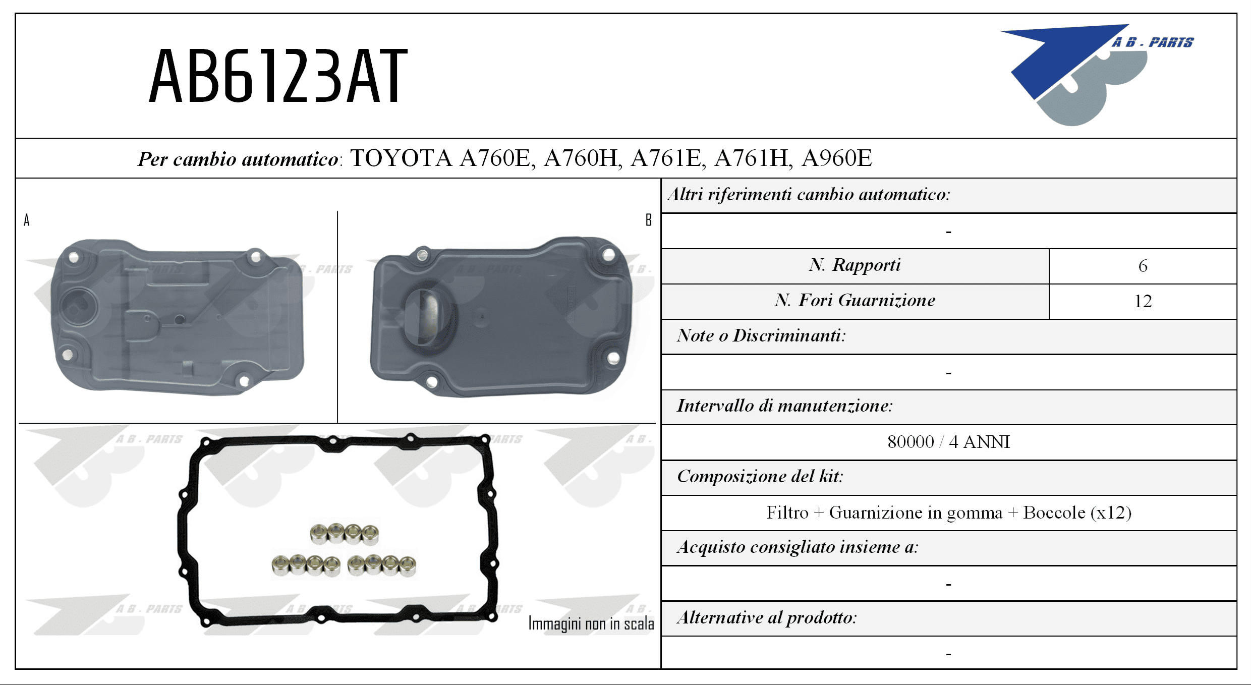 Kit Filtro CAMBIO AUTOMATICO L.CRUISER 08>