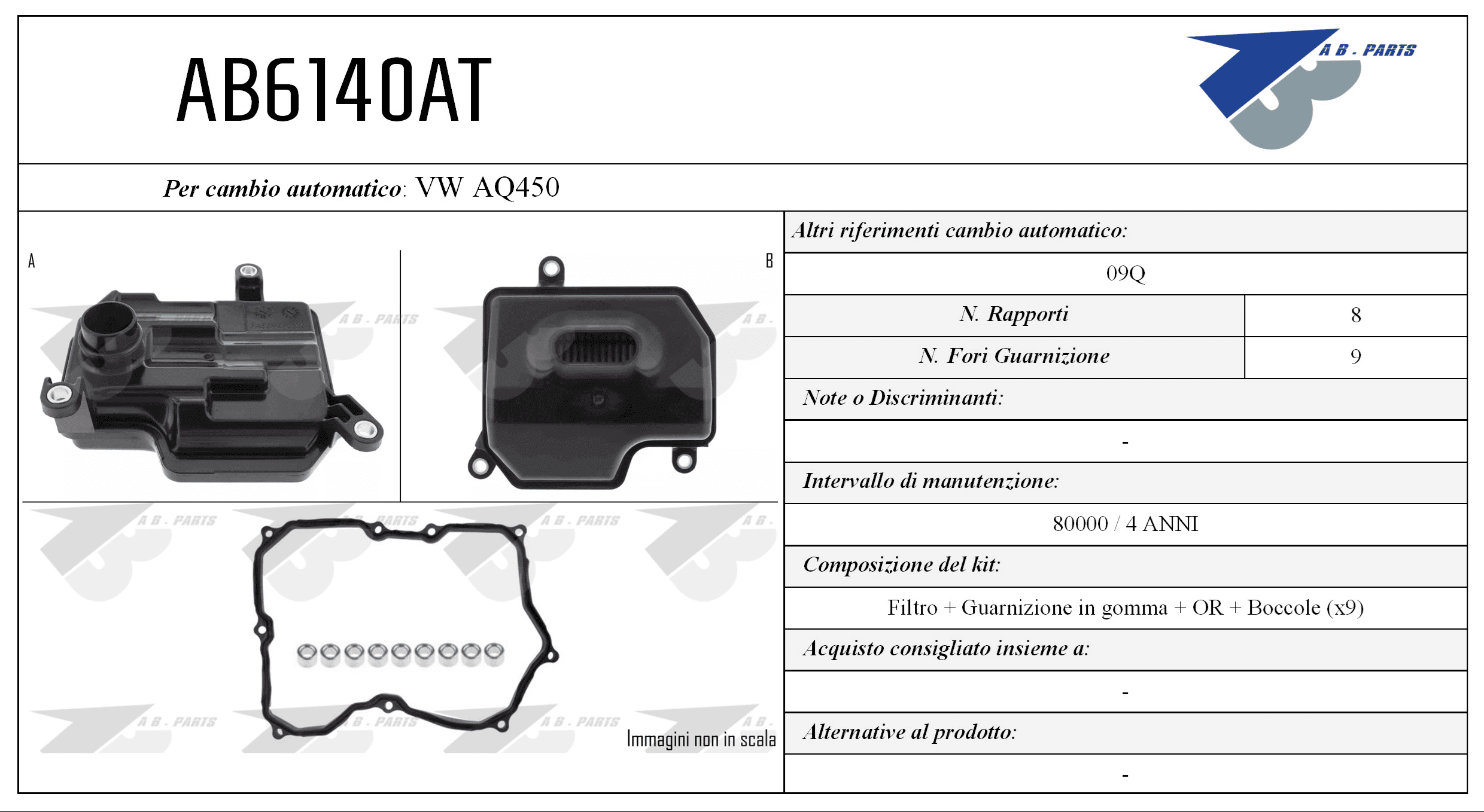 Kit Filtro CAMBIO AUTOMATICO 4 RUNNER 87>