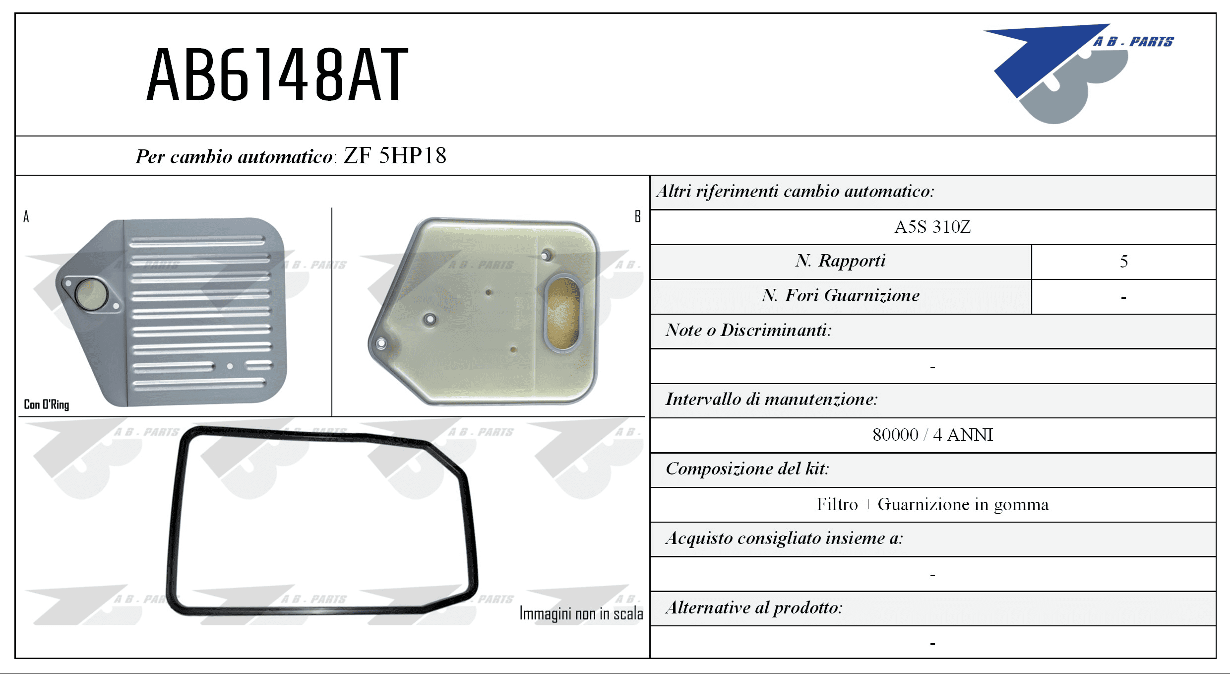 Kit Filtro CAMBIO AUTOMATICO BMW S.3 91>