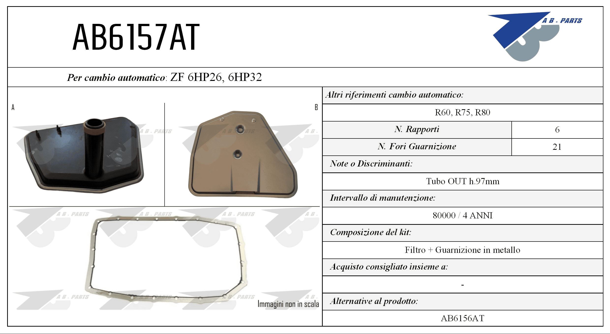 Kit Filtro CAMBIO AUTOMATICO BMW X3 E83 04>