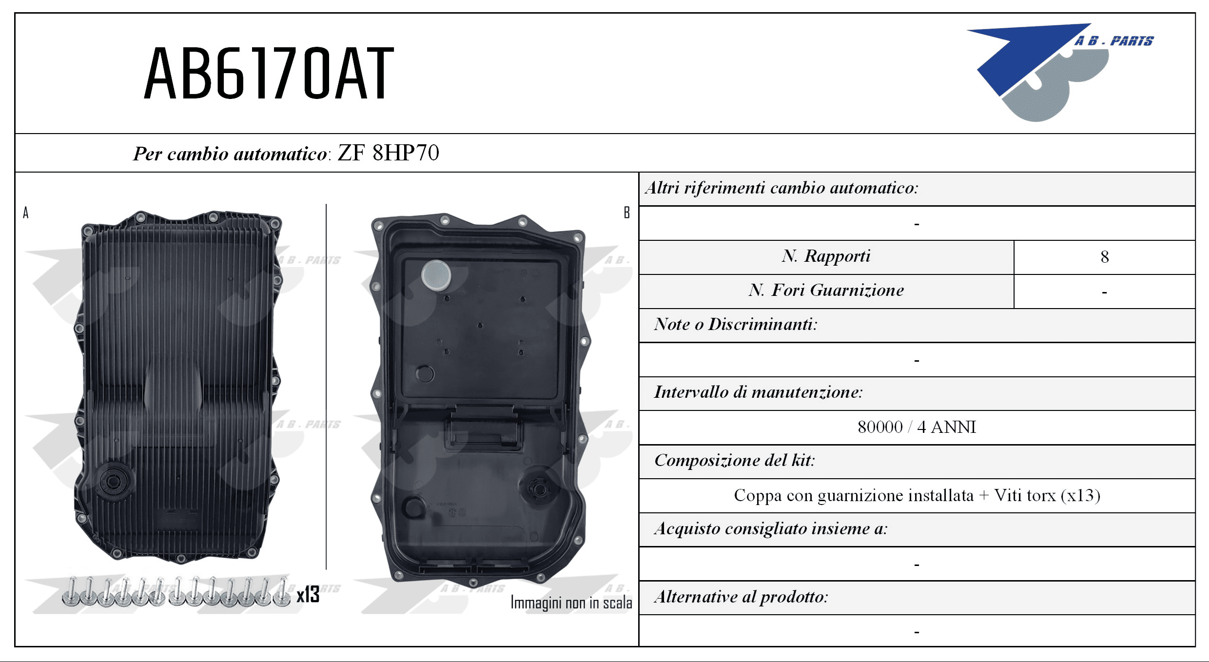 Coppa Olio CAMBIO AUTOMATICO STELVIO 16>