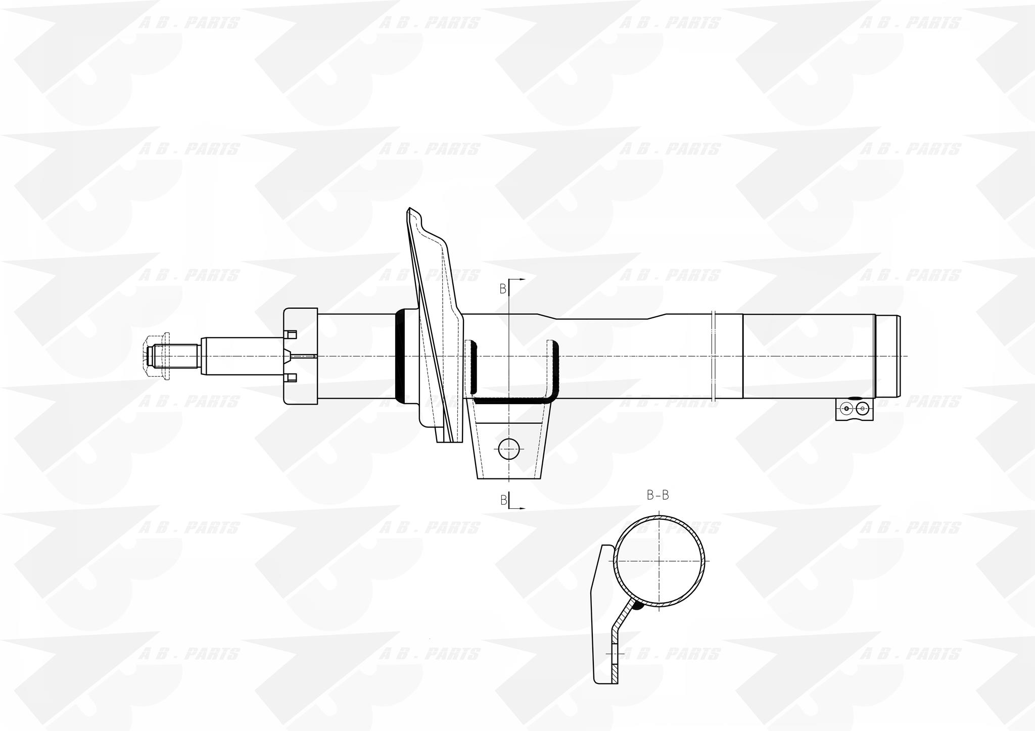 AMMORTIZZATORE Ant. GOLF (50mm) 03>