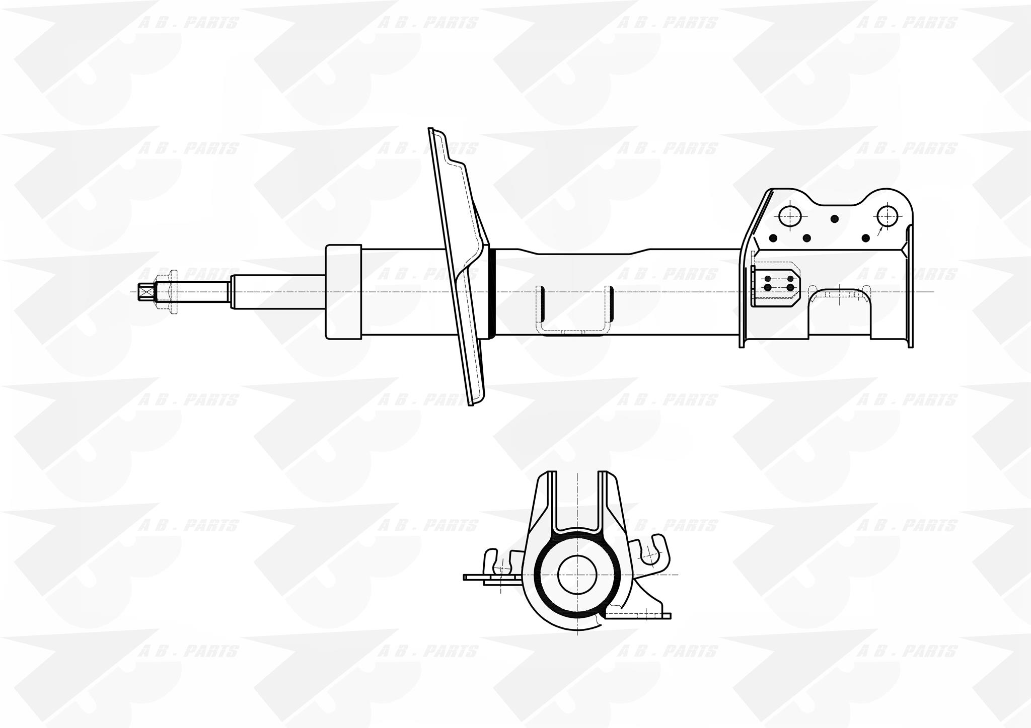 AMMORTIZZATORE Ant. Sx CORSA 14>