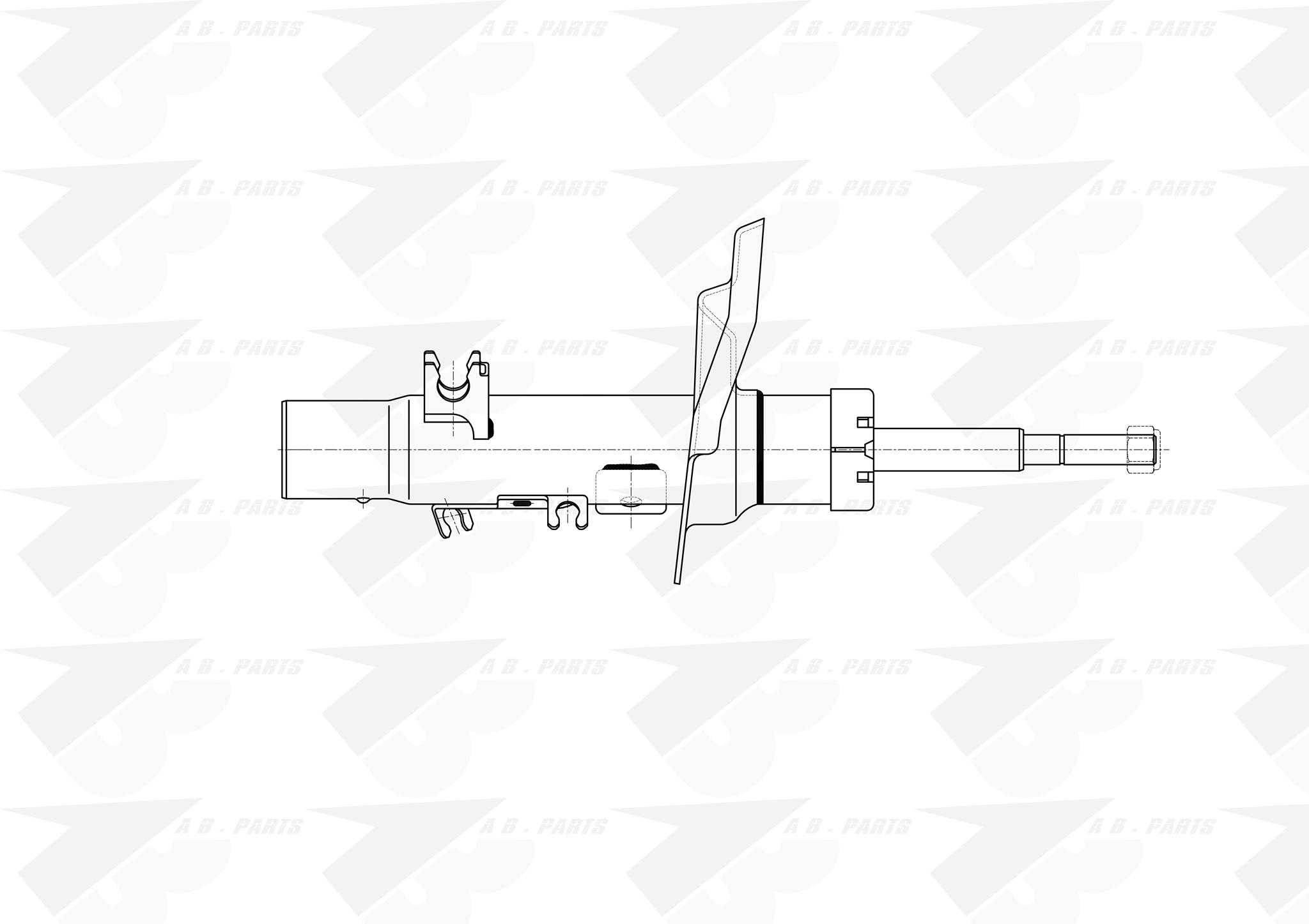 AMMORTIZZATORE Ant. Sx PSA 208 diam. 51 12>