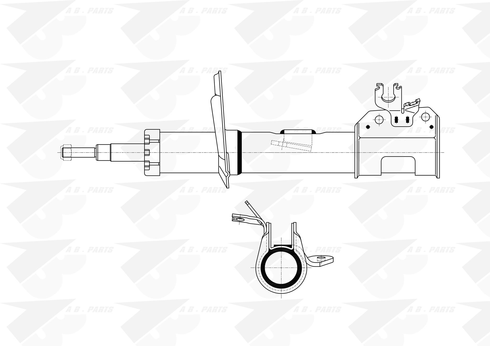 AMMORTIZZATORE Ant. Dx PANDA 4x4 03>