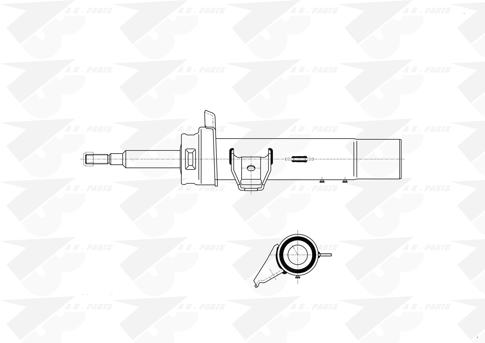 AMMORTIZZATORE Ant. Dx BMW S.1 (E87) 04>