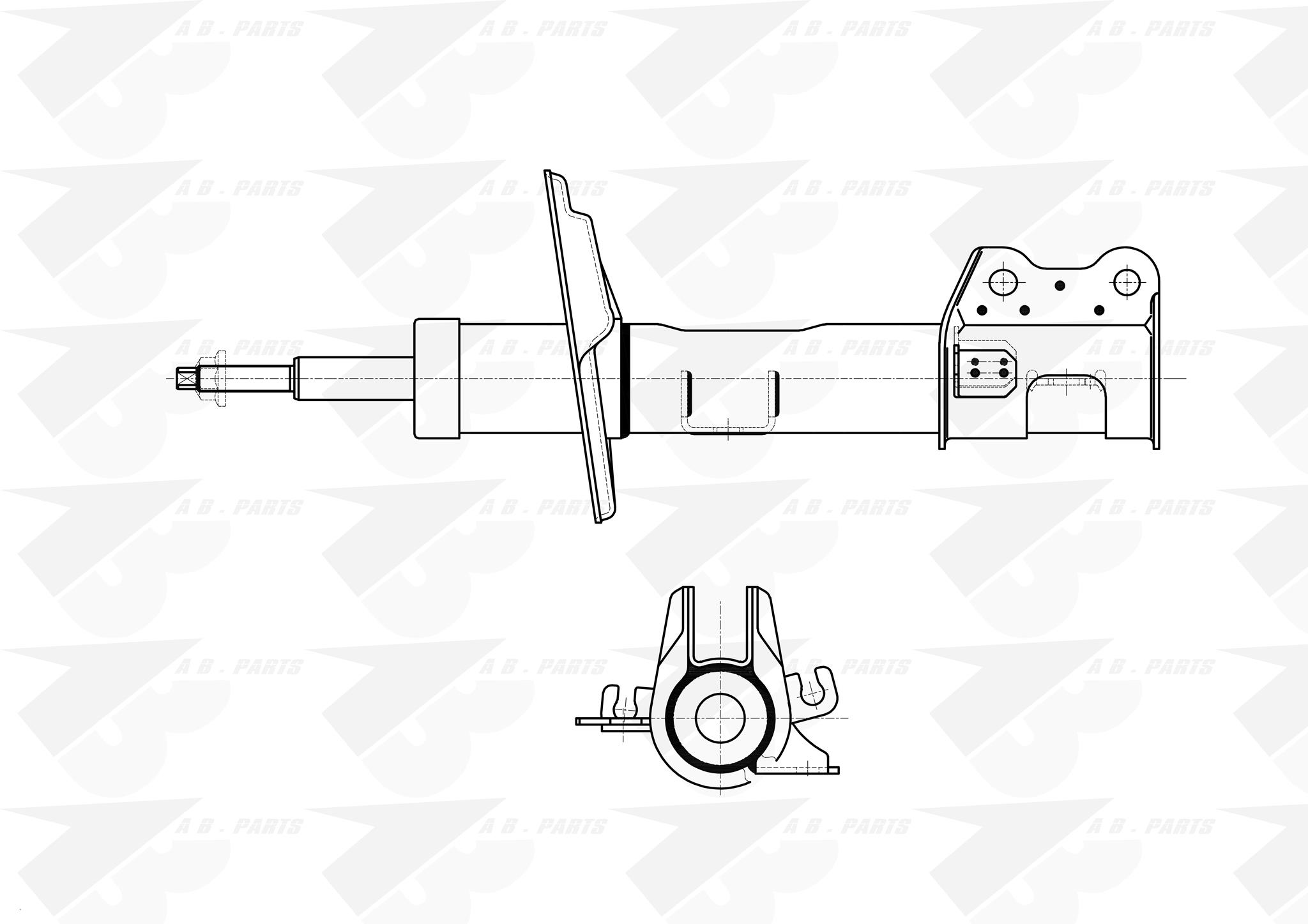 AMMORTIZZATORE Ant. Sx G.PUNTO Mjet 05>