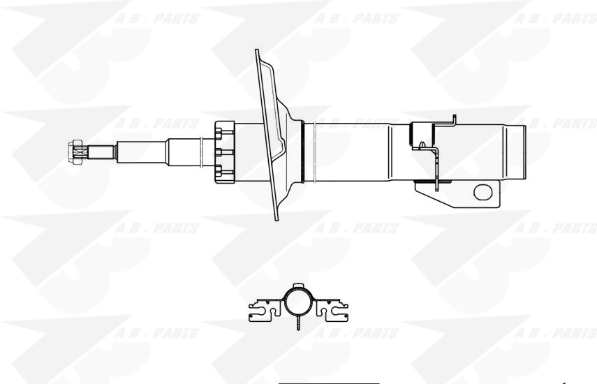 AMMORTIZZATORE Ant. DUCATO d.28mm 06>