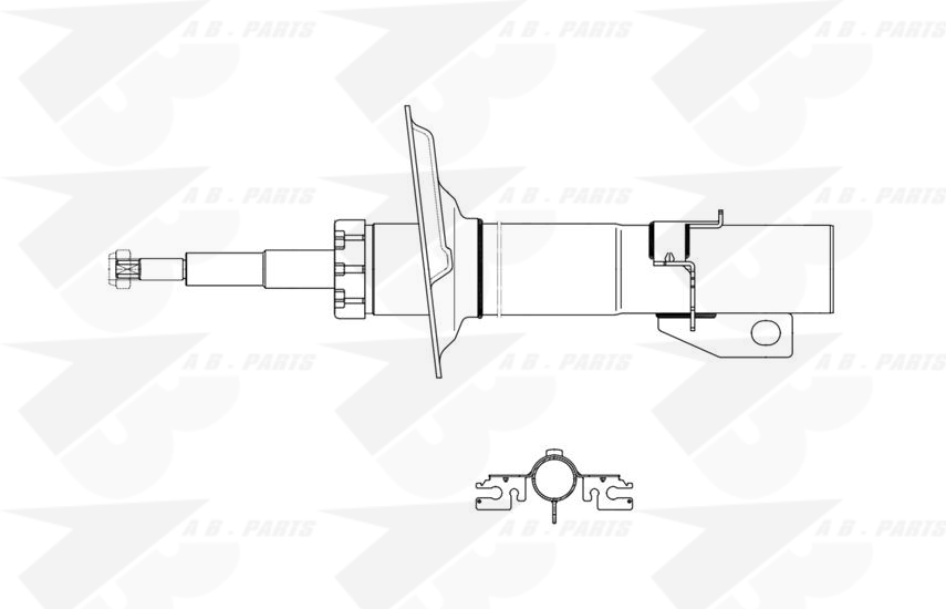 AMMORTIZZATORE Ant. DUCATO d.25mm 06>