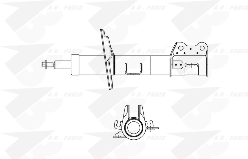 AMMORTIZZATORE Ant. Dx FIORINO 08>