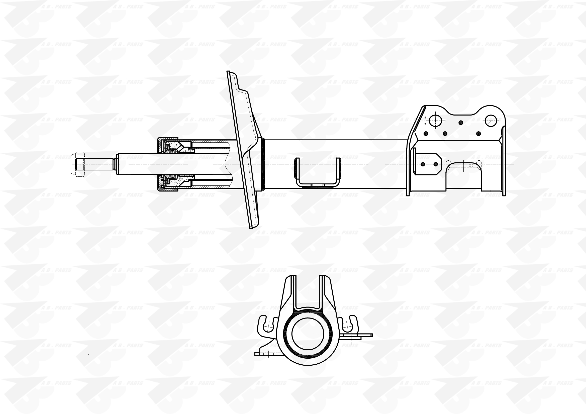 AMMORTIZZATORE Ant. Dx Fiat 500L 12>