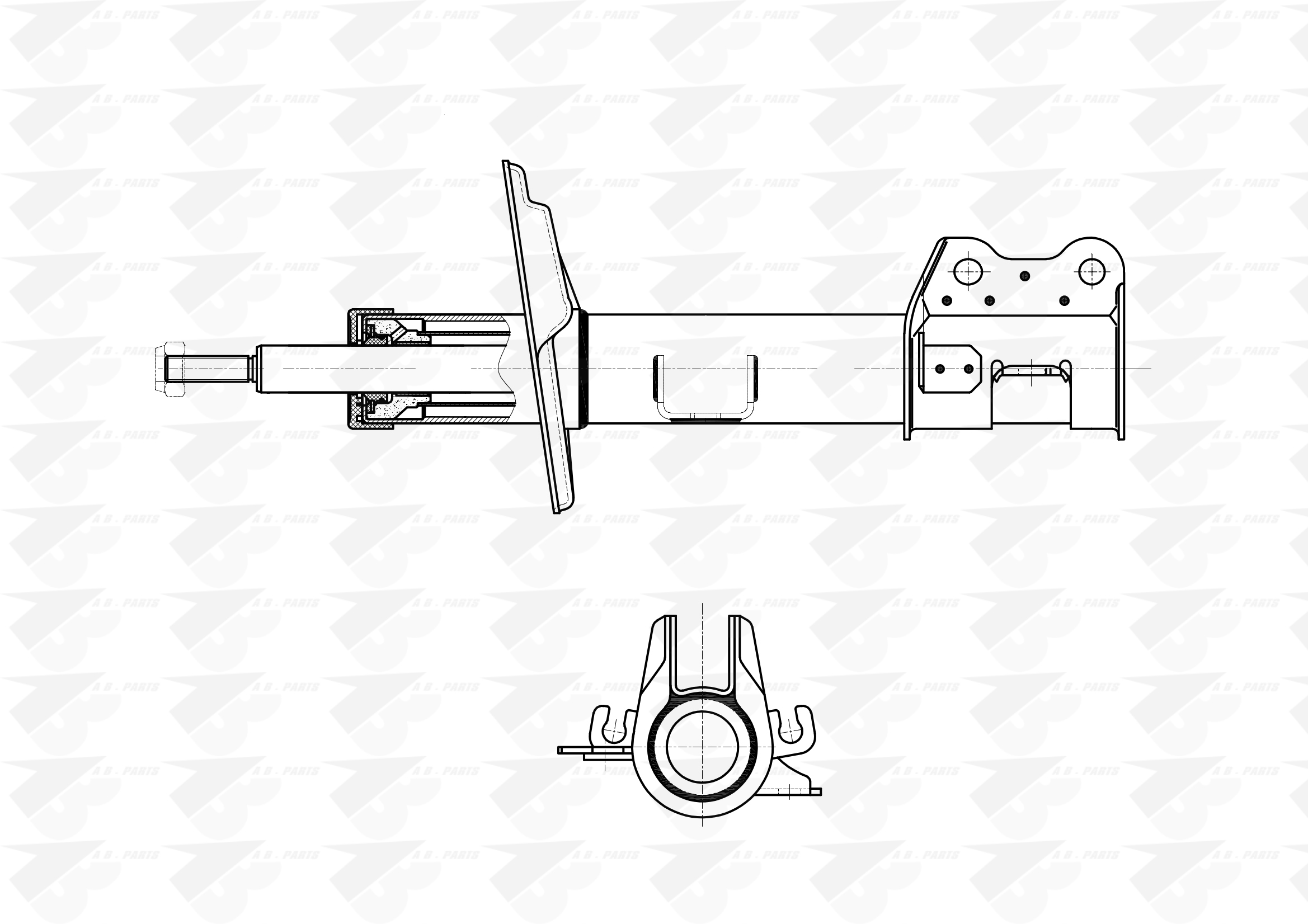 AMMORTIZZATORE Ant. Sx Fiat 500L 12>