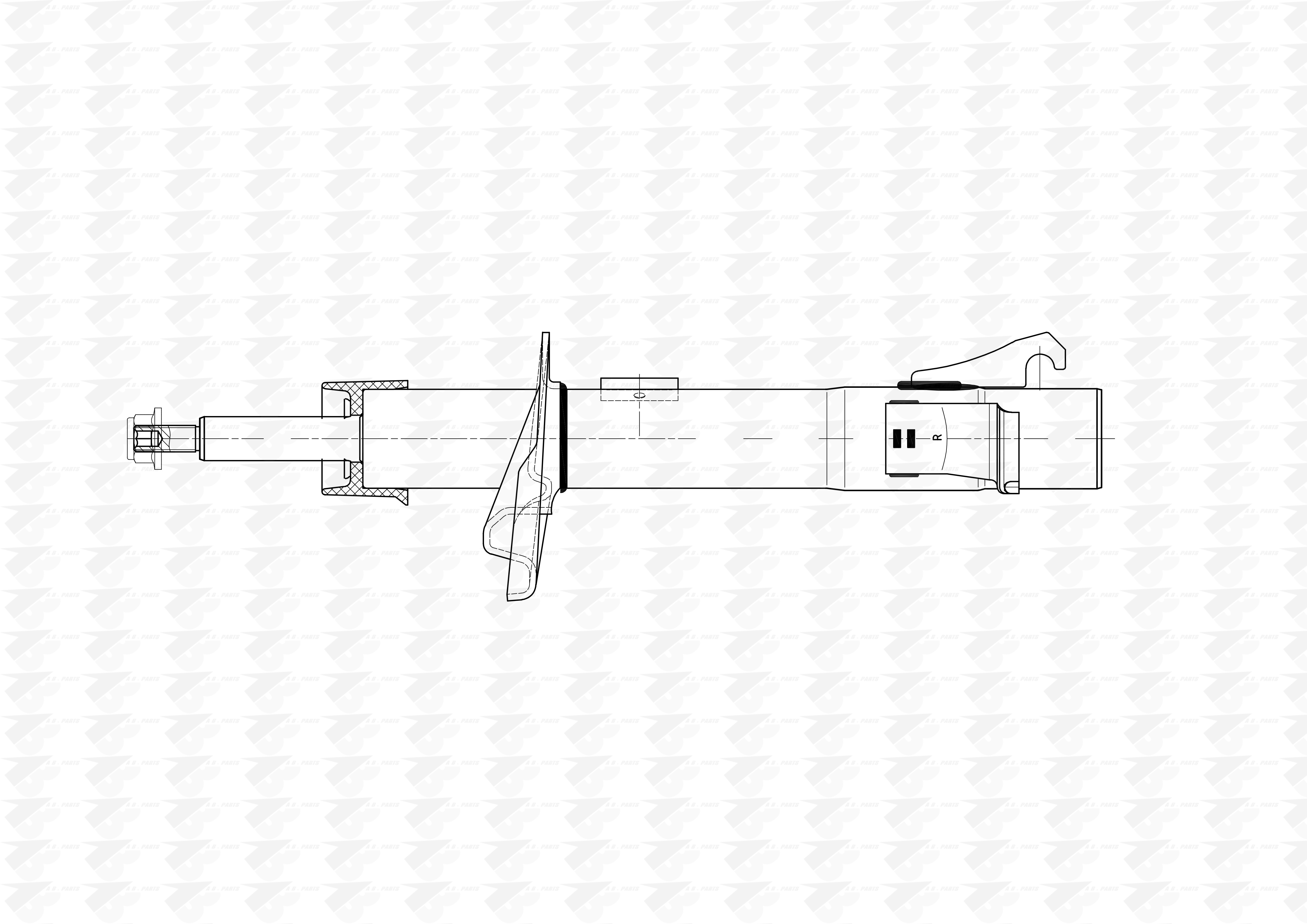 AMMORTIZZATORE Ant. Dx FIESTA 1.4 01>