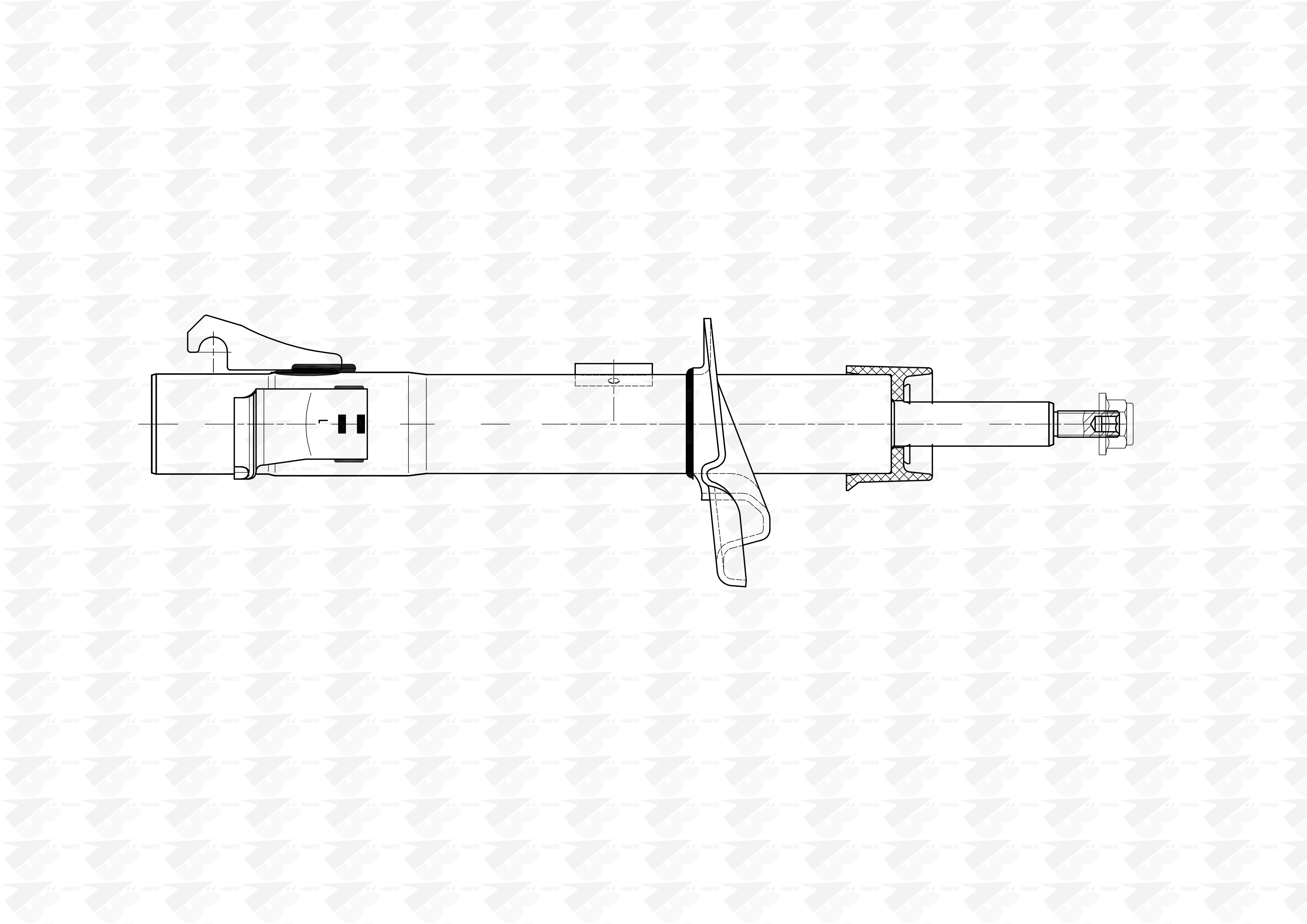 AMMORTIZZATORE Ant. Sx FIESTA 1.4 01>