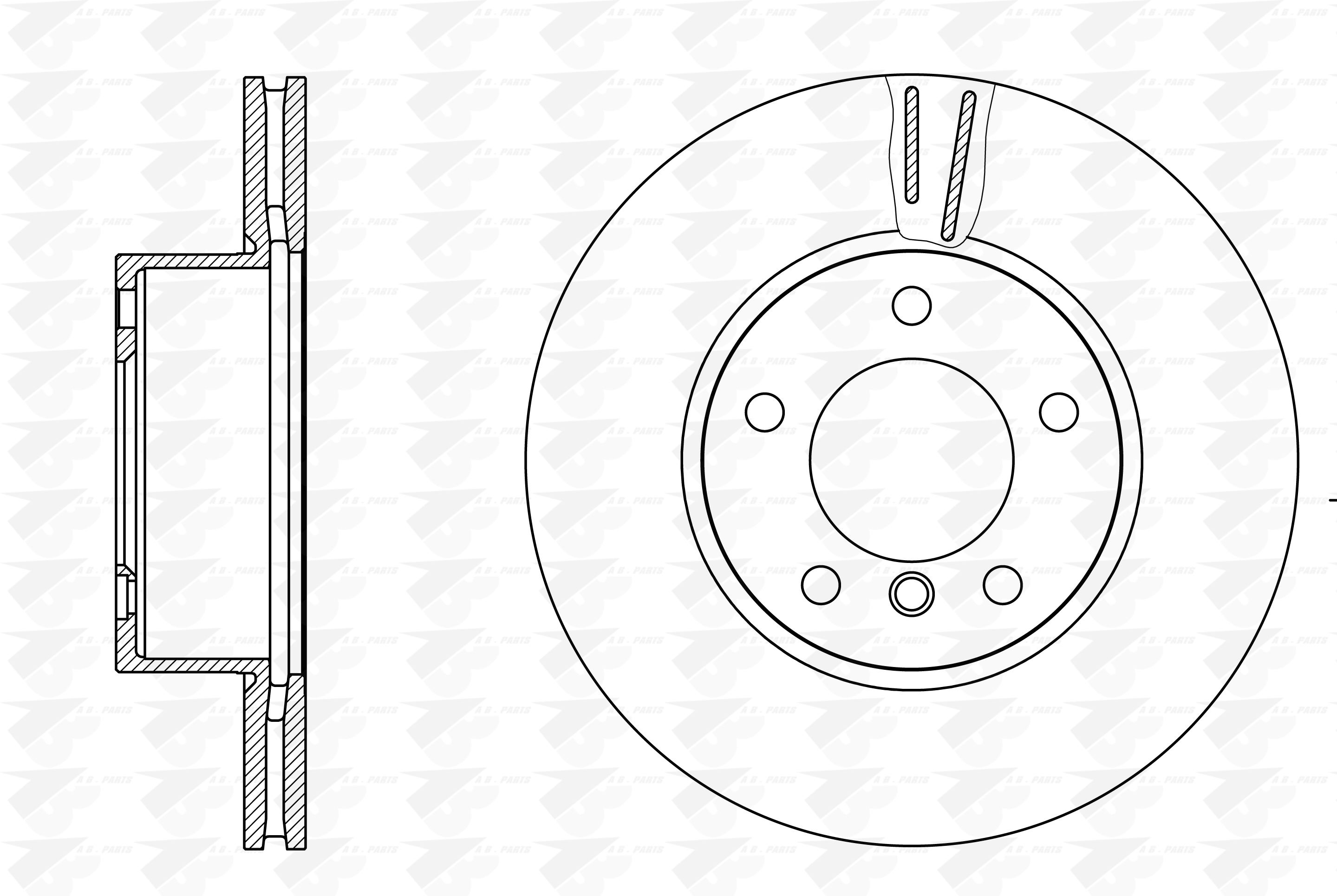 DISCHI FRENO Ant. BMW S.3 (E90) 320d 05>