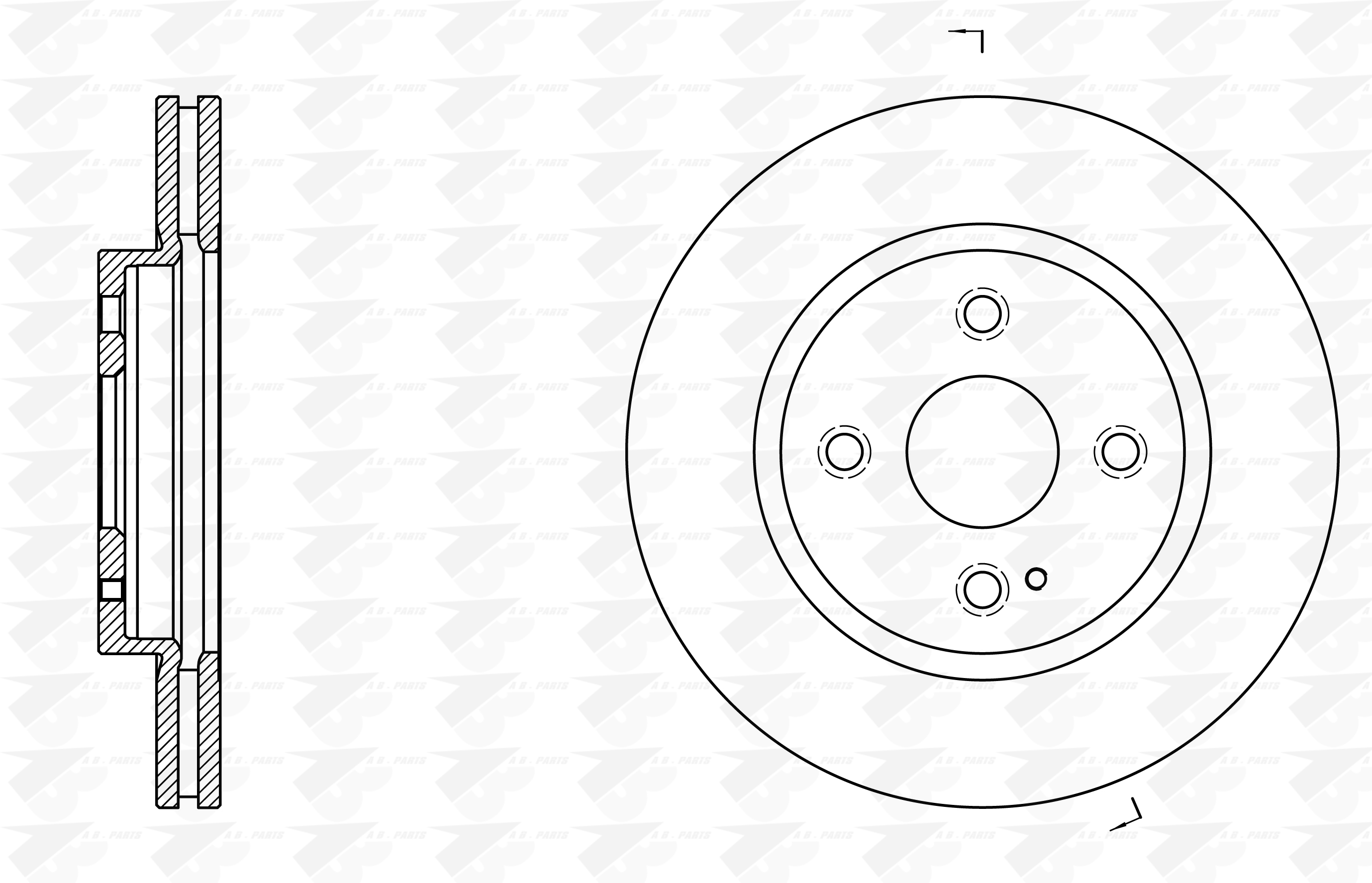 DISCHI FRENO Ant. MAZDA 2 1.5MZR 11>
