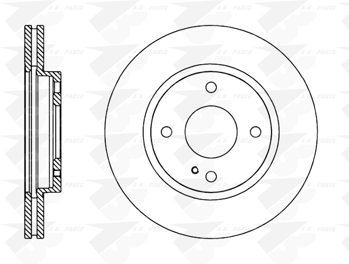 DISCHI FRENO Ant. FIESTA 1.5TDCi 08>