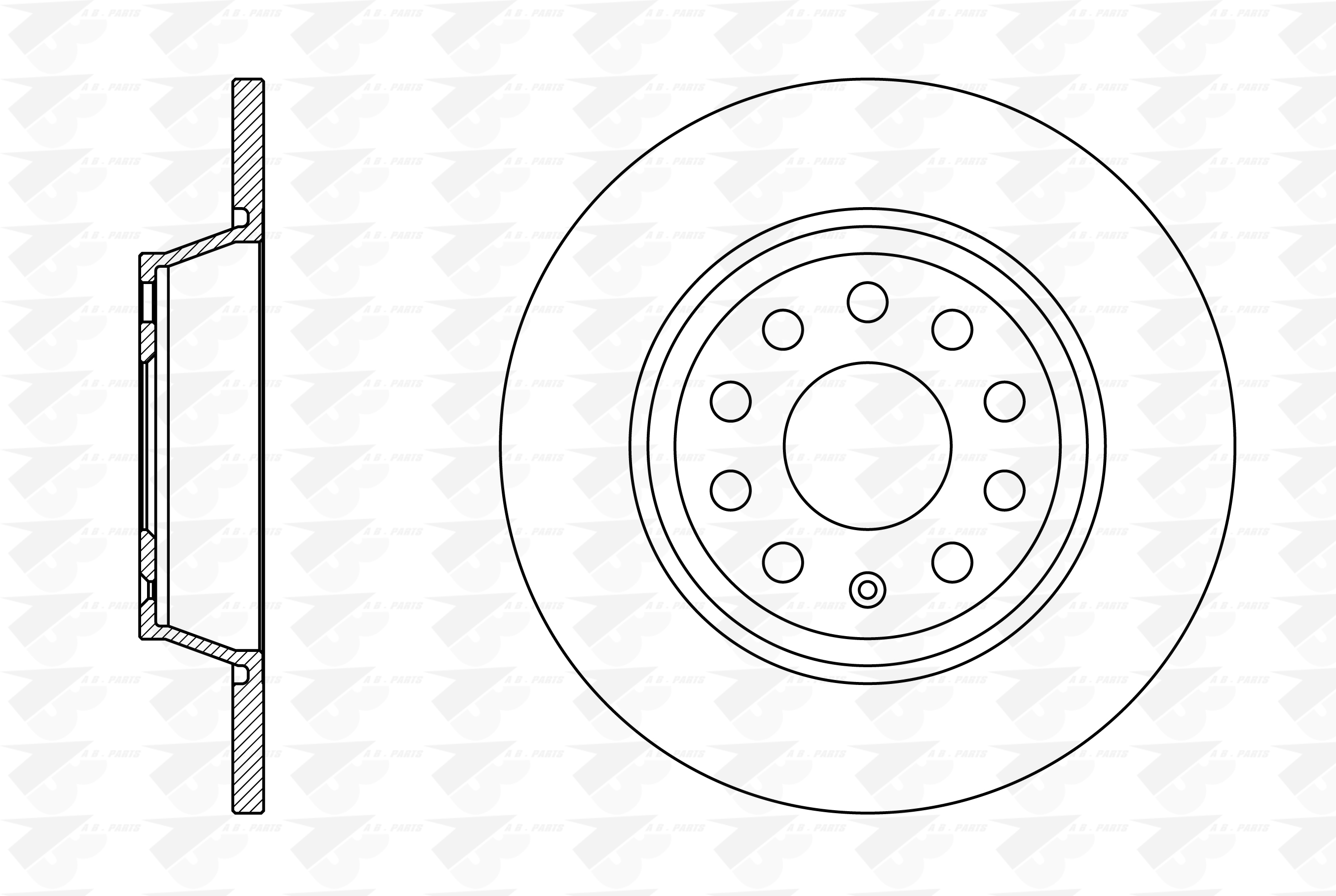 DISCHI FRENO Post. AUDI A3 1.8TFSI 07>