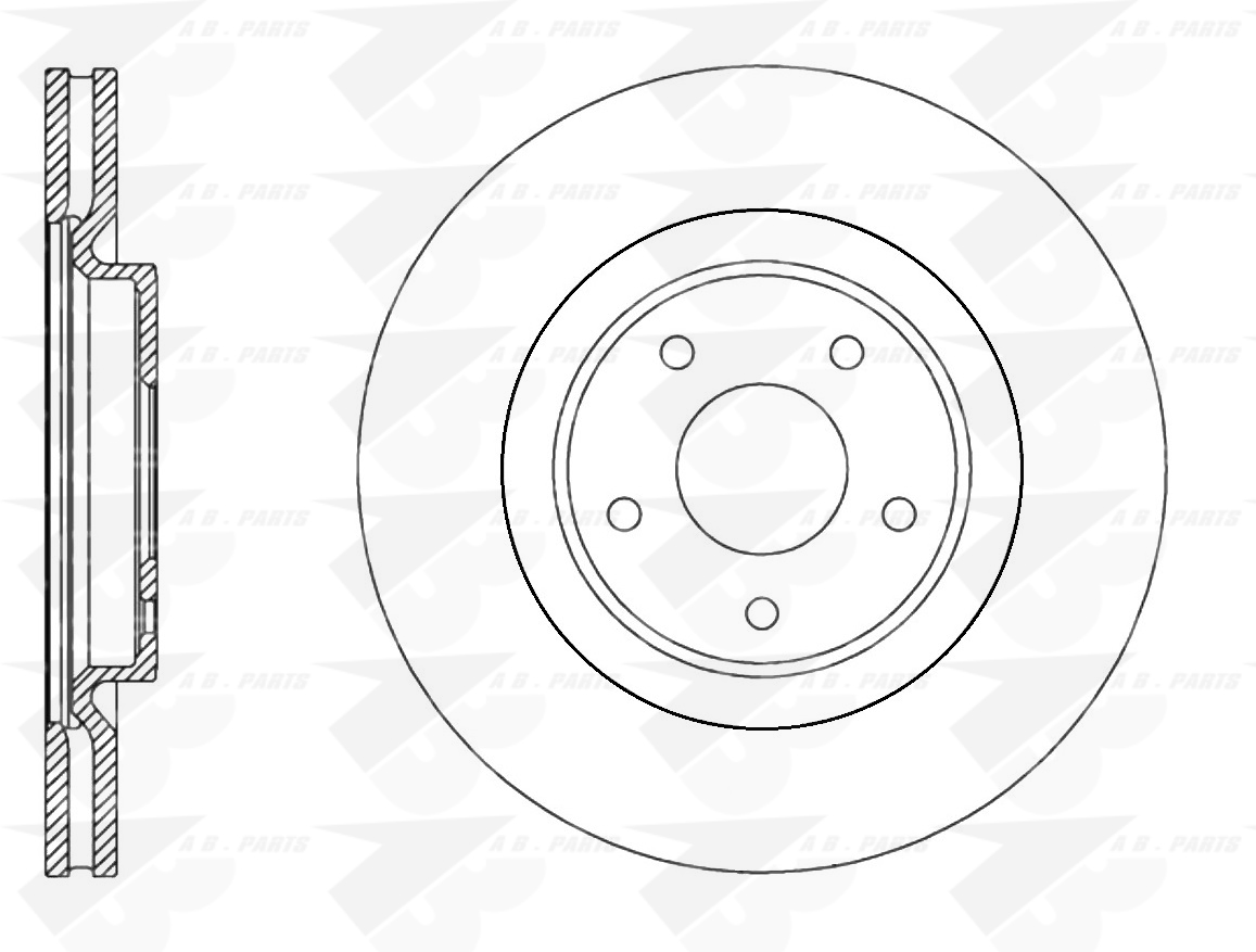 DISCHI FRENO Ant. X-TRAIL 1.6dCi 14>