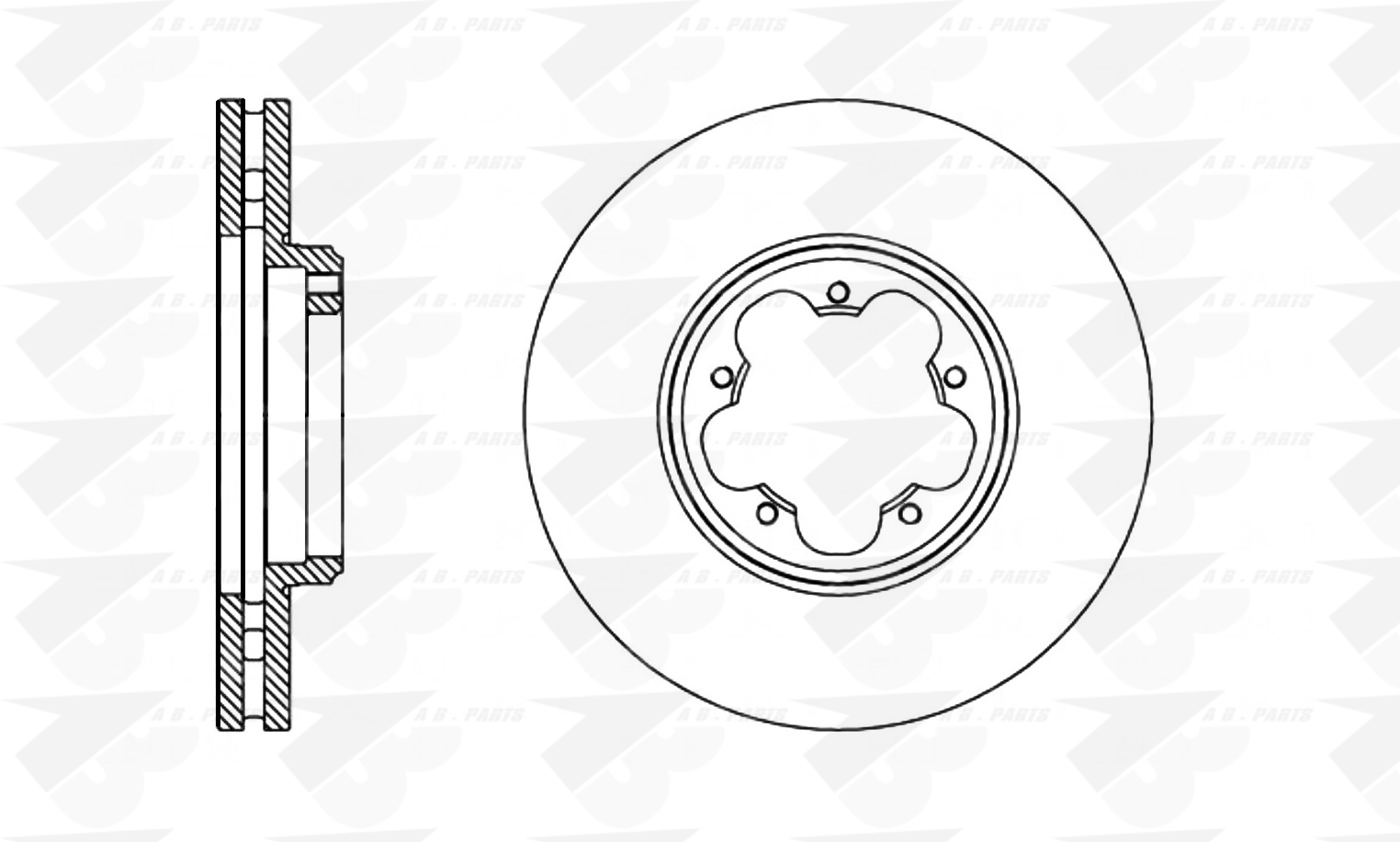 DISCHI FRENO Ant. TRANSIT 2.2TDCi 12>