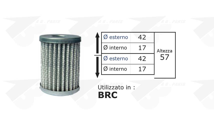FILTRO IMPIANTO GPL BRC