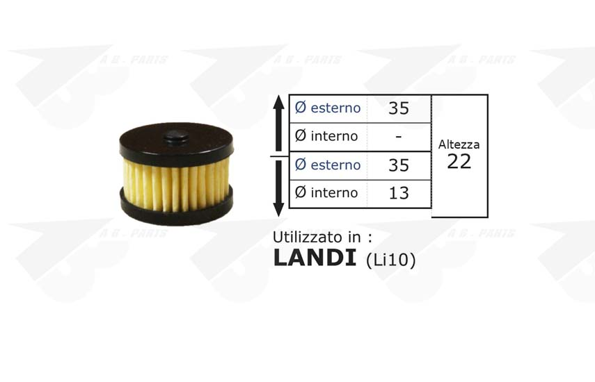 FILTRO IMPIANTO GPL LANDI