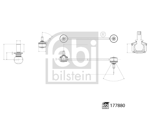FEBI (33104347) TIRANTE BARRA STABILIZZATRICE