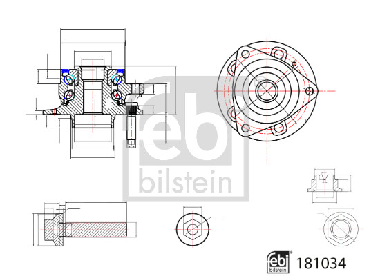 FEBI (33108074) KIT CUSCINETTO RUOTA