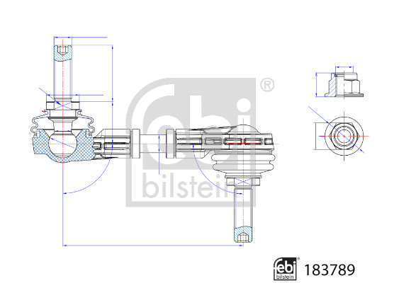 Asta/puntone, stabilizzatore FEBI 183789