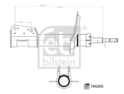 Ammortizzatore FEBI 194205