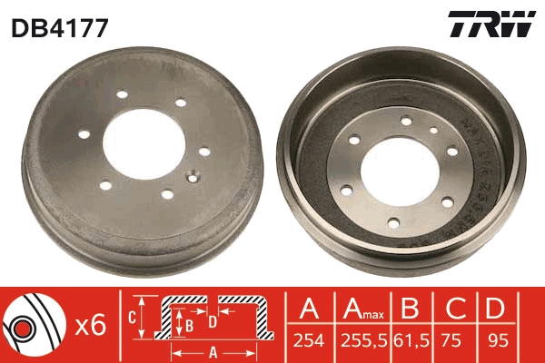 Tamburo freno TRW DB4177