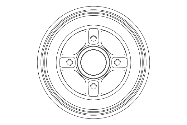 Tamburo freno TRW DB4575B