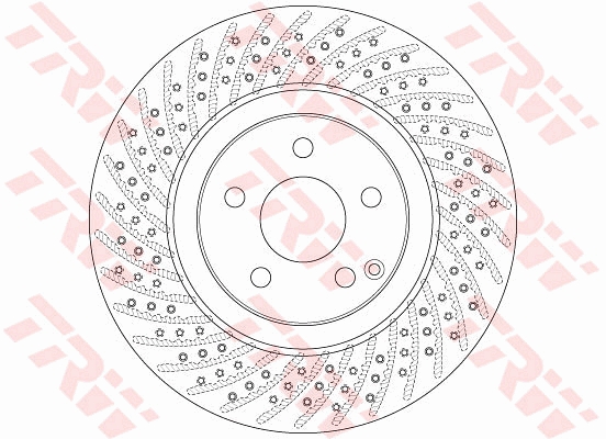 Disco freno TRW DF6433S