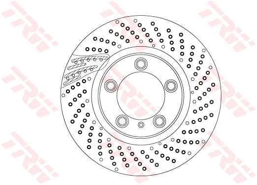 Disco freno TRW DF6541S